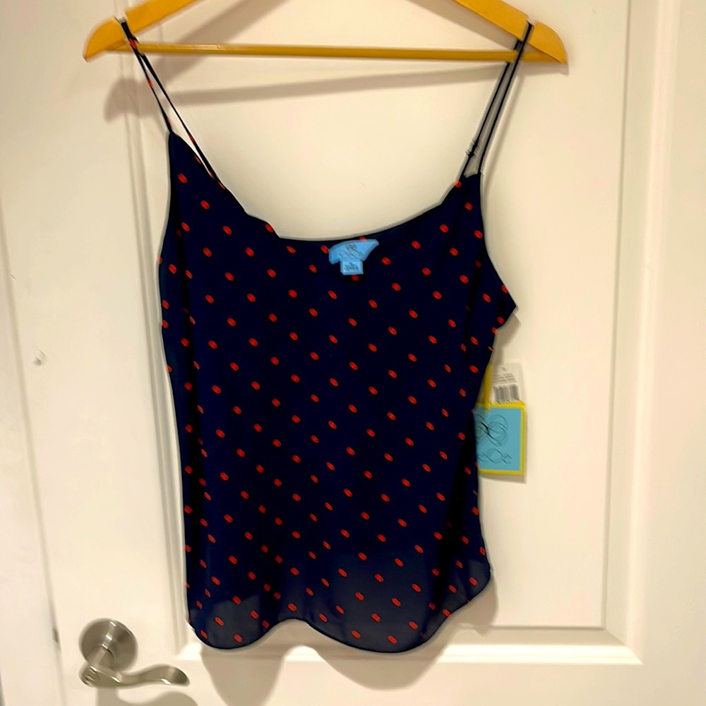 CeCe Camisole, Size M, Polka Dot Pattern